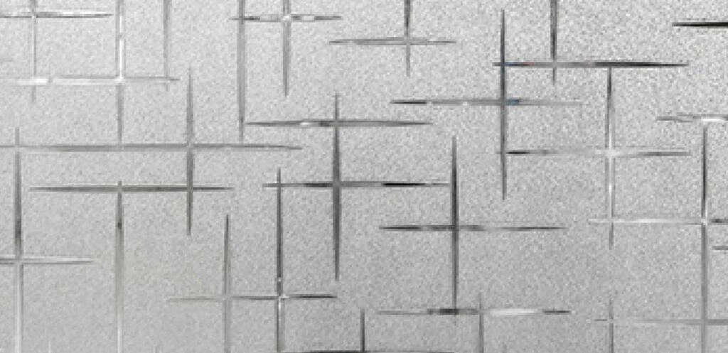 Ultra-Clear Silver Haze Patterned Glass for Luxury Interior Partitions