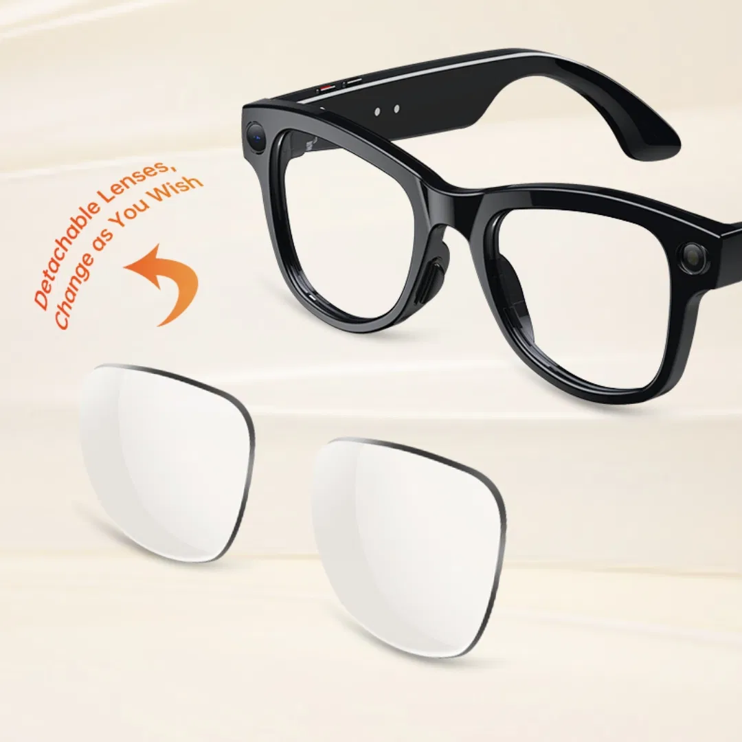 Ai Men Women WiFi Transfer Video Photo Gpt Music Smart Wearable Sunglasses Headset Smart Glass