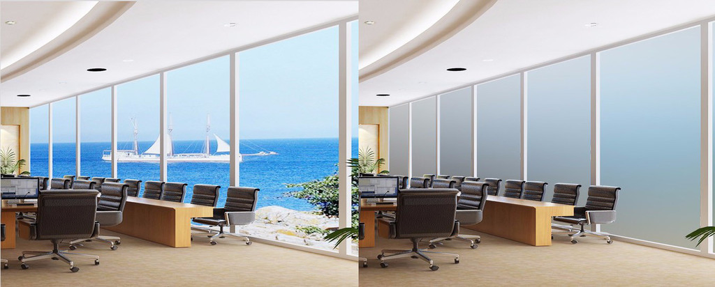 6+6mm Switchable Privacy Glass Electric Dimming Smart Pldc Film Glass for Building/Hotel/Bathroom/Office