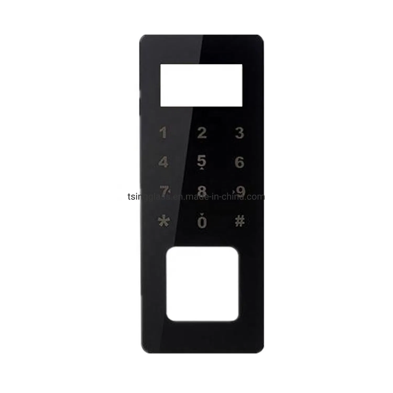 Smart Card Reader Window Tempered Glass/Display Face Recognition Window Touch Tempered Glass Panel Wholesale Glass
