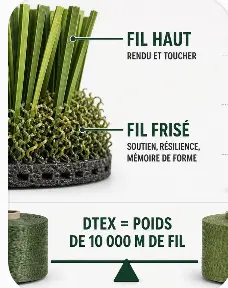 PE vs PP artificial turf yarn comparison