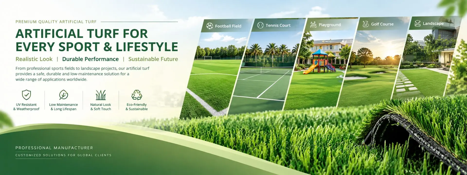 Close-up of Suntex artificial turf fibers