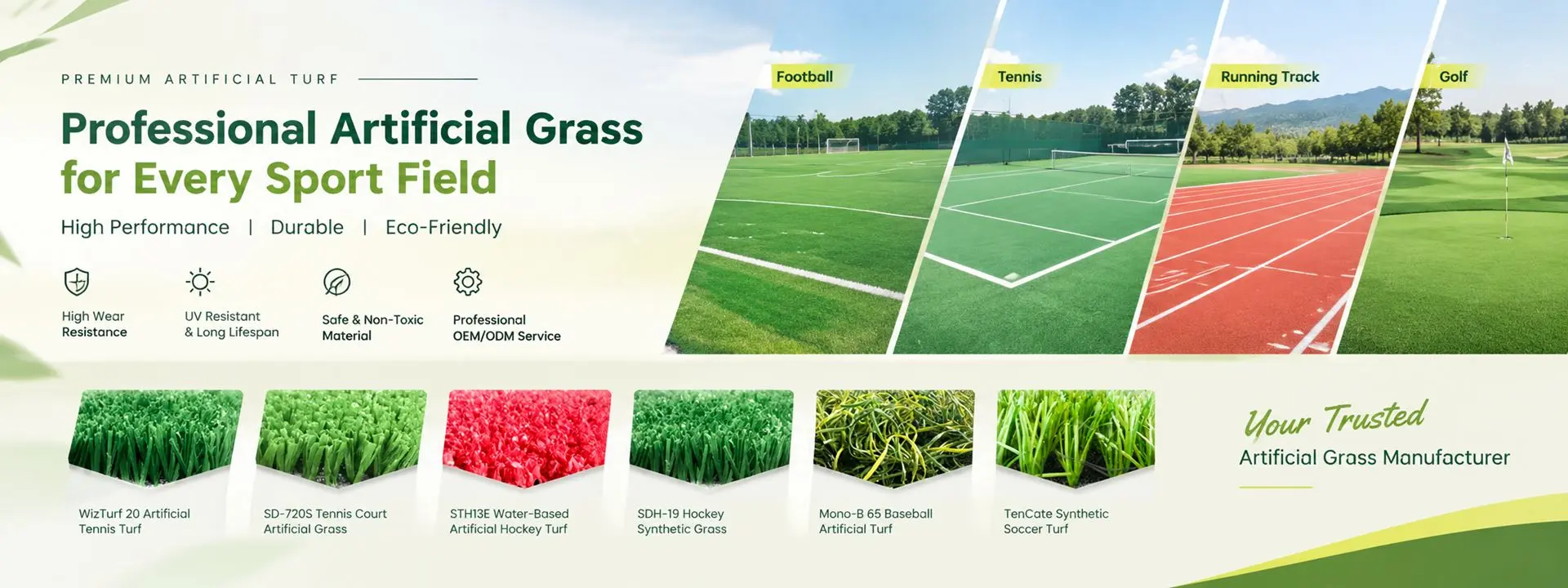 Suntex artificial turf for leisure and putting green areas