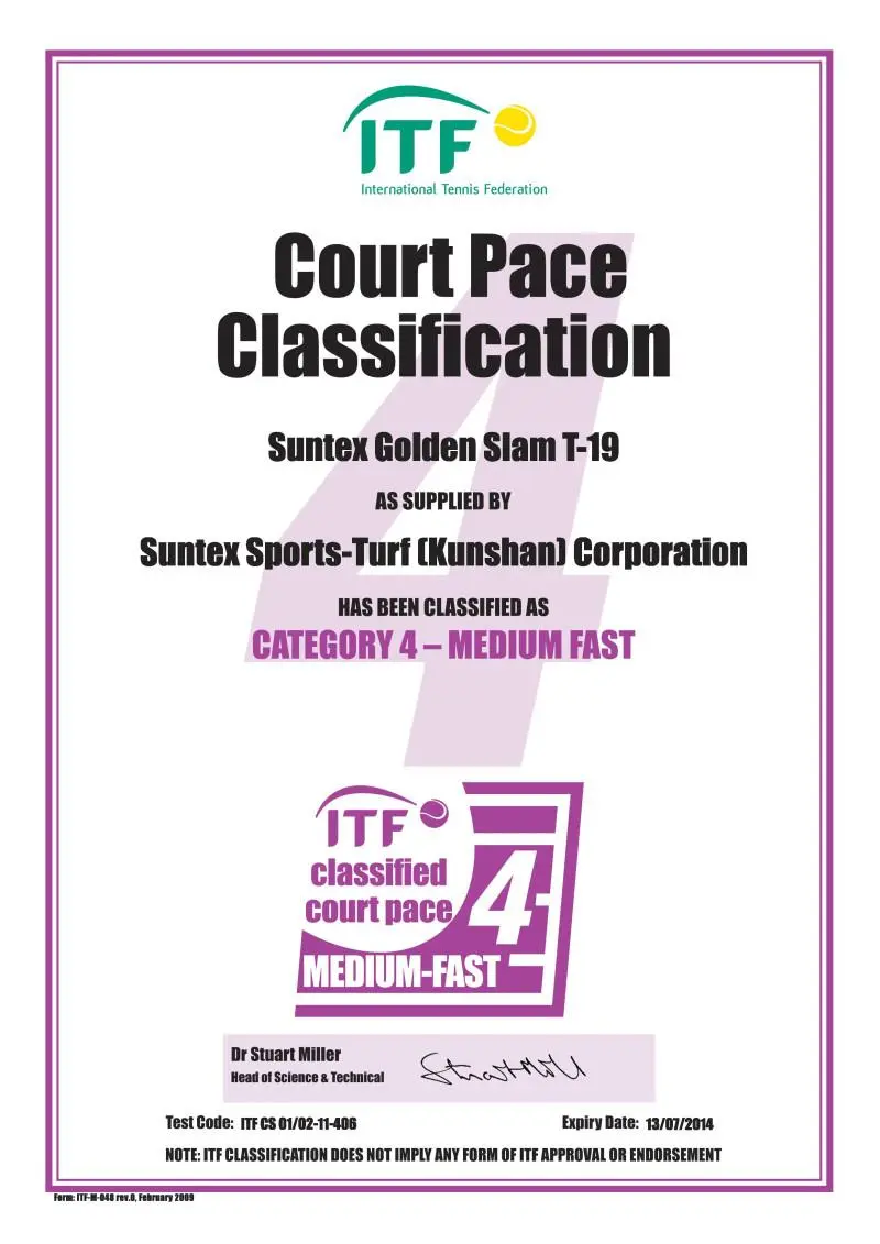 ITF Approved Tennis Turf3