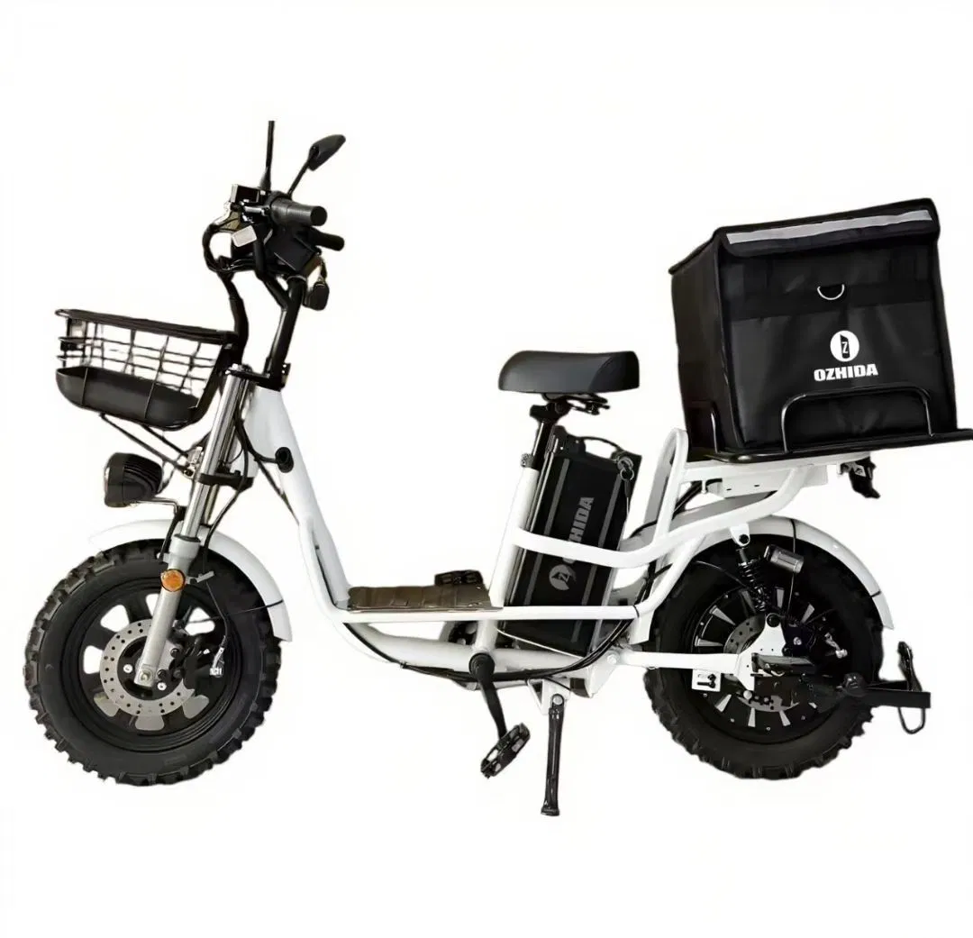 High Speed 500W Removable Battery Alloy Hybrid E-Bike Commuter Bicycle City Durable Electric Bike with Basket