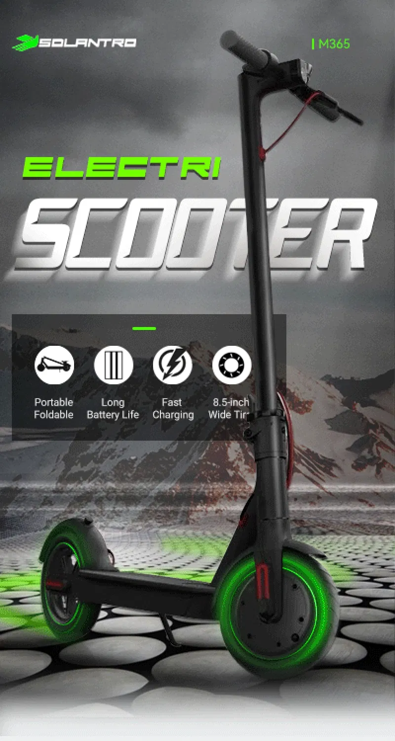 Electric Scooter Front View