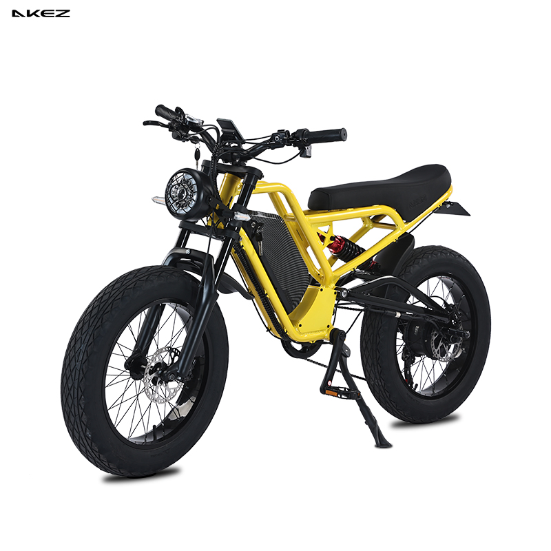 Akez Jaguar 48V 1500W 18ah Fat Tire off-Road Electric Bike with Hydraulic Brakes