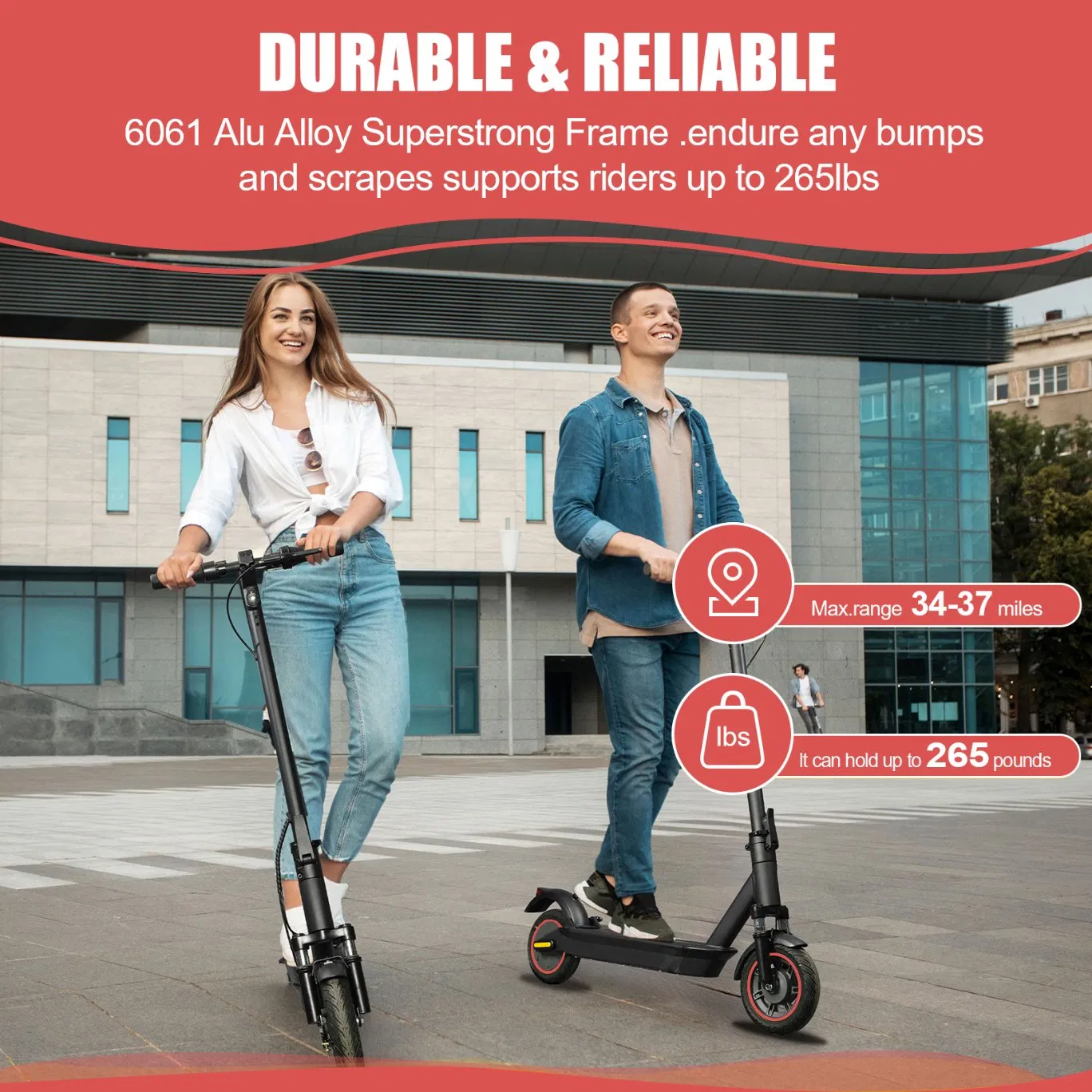 Hezzo G30 Escooter EU USA UK Warehouse Portable Electric Scooter 36V 500W 15ah Foldable Self Balance Kick Scooter