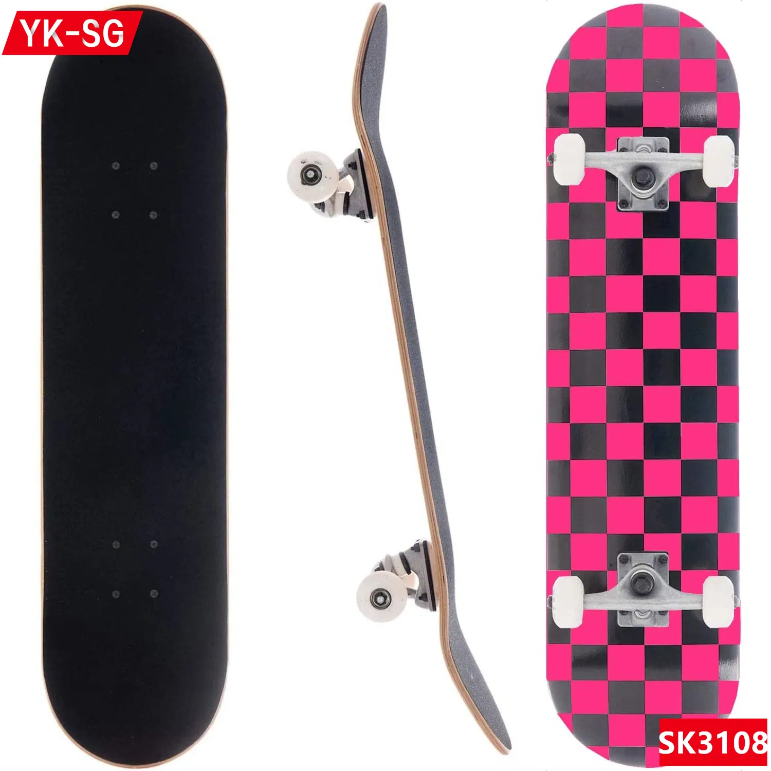 8-Layer Maple Remote Control Single-Drive Electric Skateboard