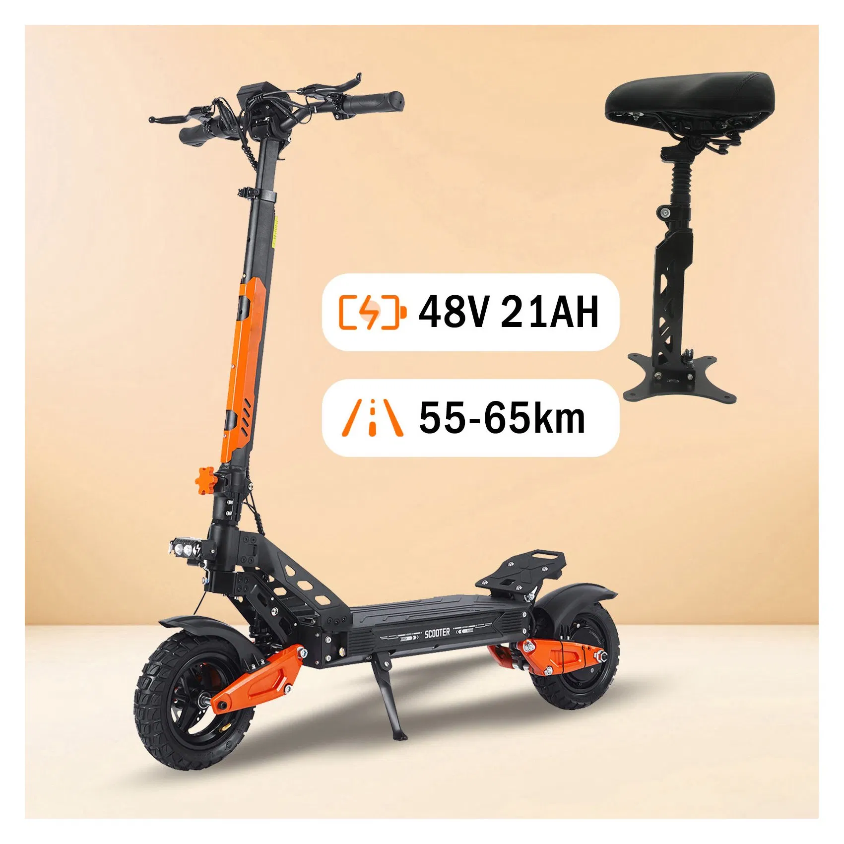 EU USA Free Shipping G2max 2 Wheel Electric Scooter with 48V 21ah Lithium Battery 1200W Motor Long Range Self-Balancing Electric Mobility Scooter for Adults