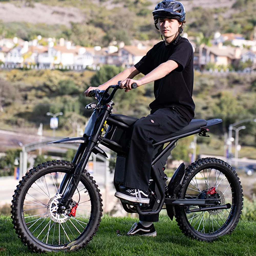Adult Downhill Full Suspension 48V 2000W Mountain 26 Inch Fat Tire Electric Bike