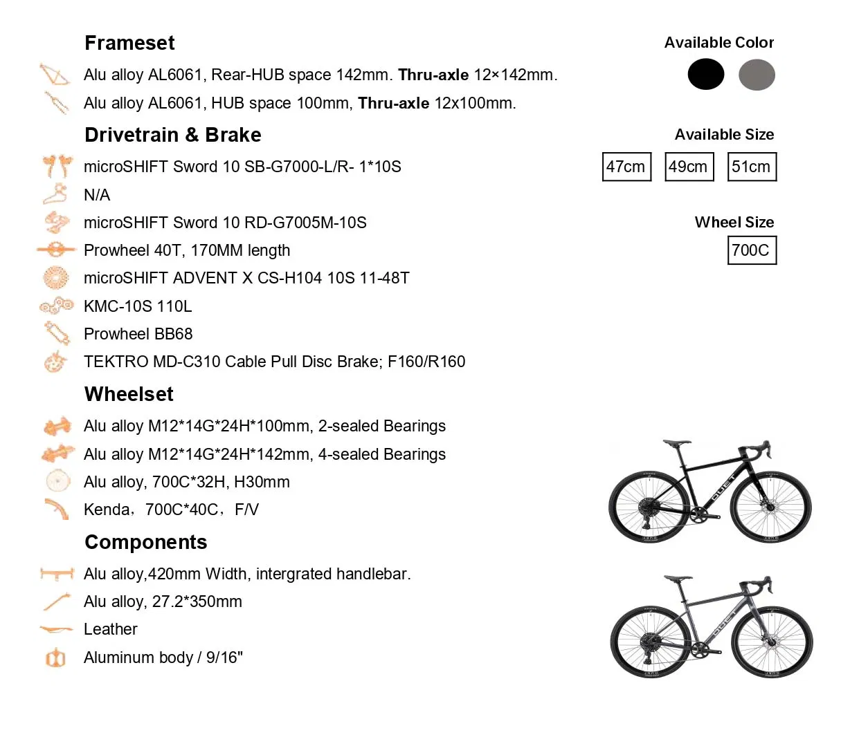 High Quality Gravel Road Bike