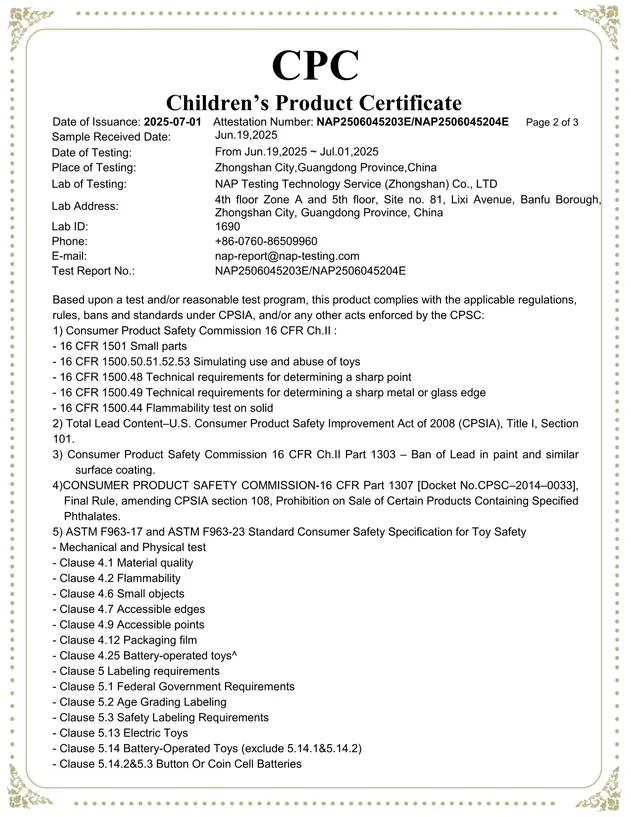 CPC Certificate