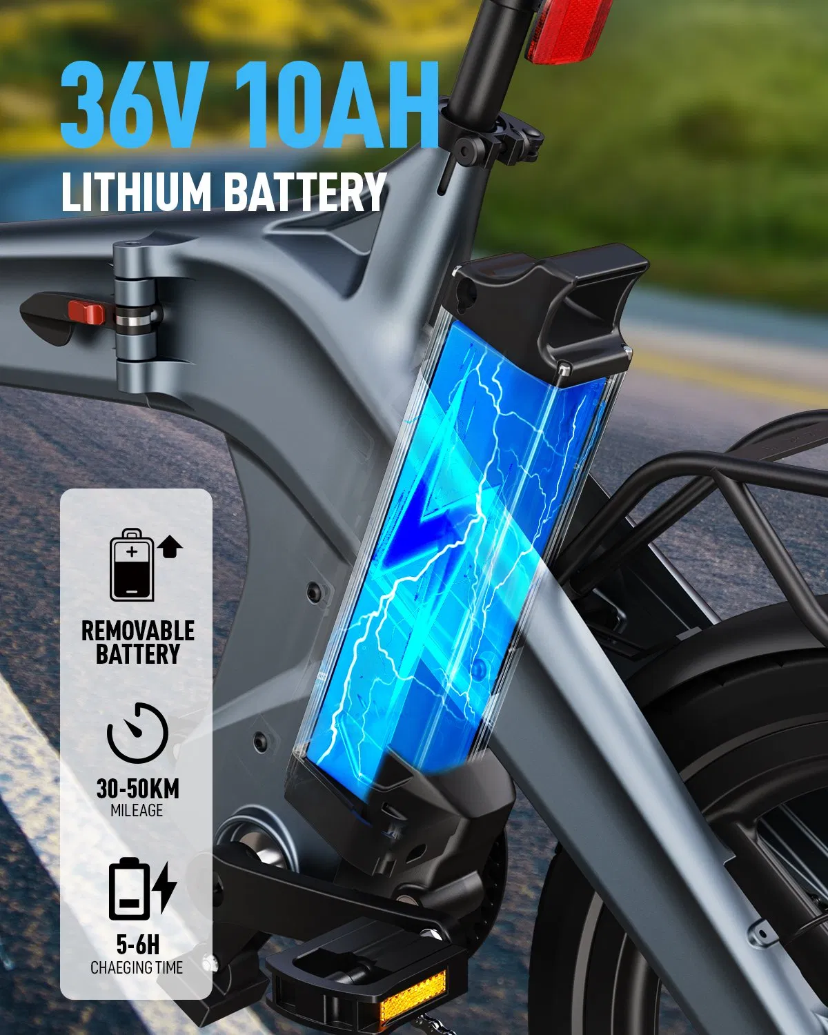 Wholesale New Design 36V Electric Bike 250W Road Bike 25km/H Max Speed Removable Battery Adult Folding Electric Bicycle