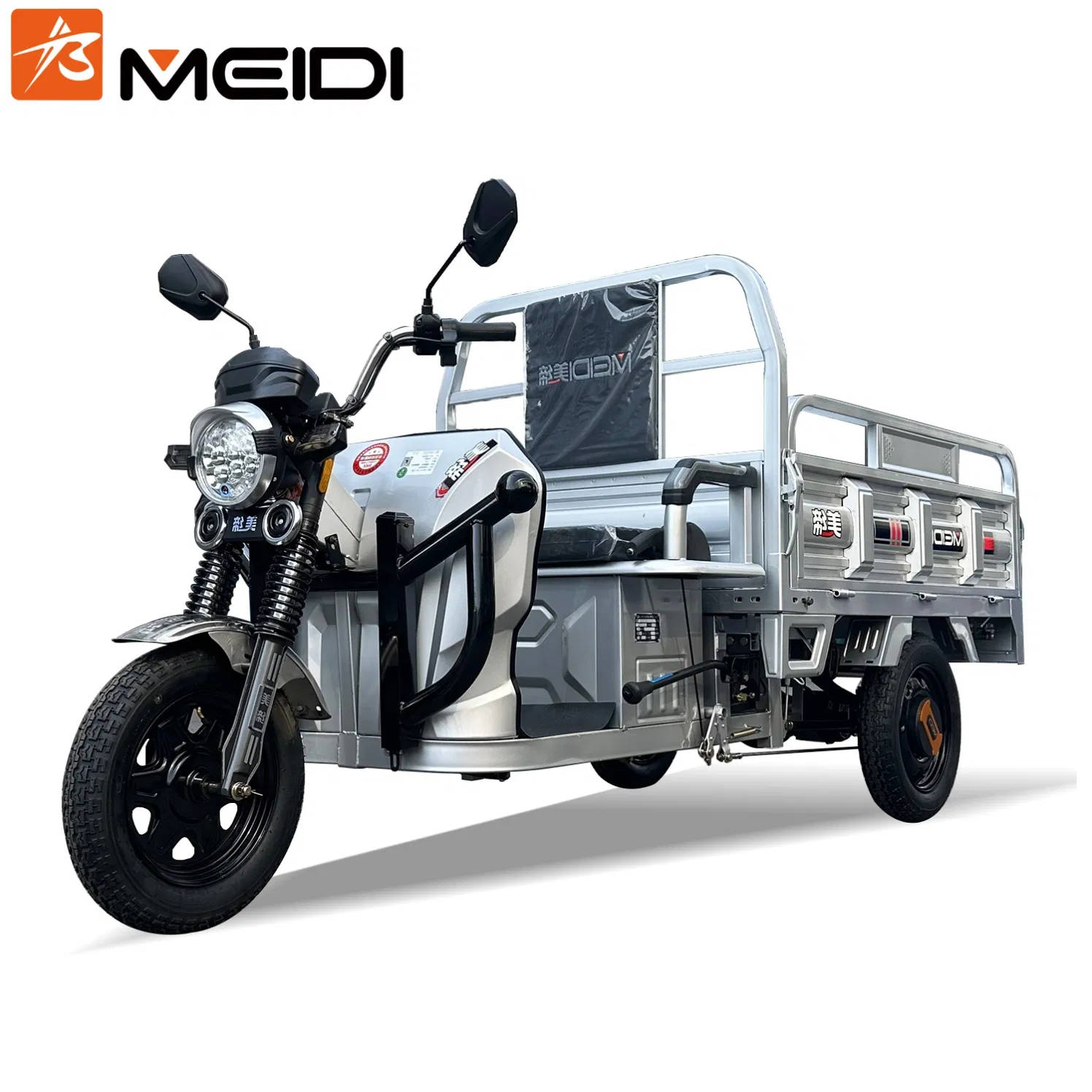 Meidi Open Tricycle Electric Trikes Three Wheel for Cargo with Passengers Adult Loaders Multi Function