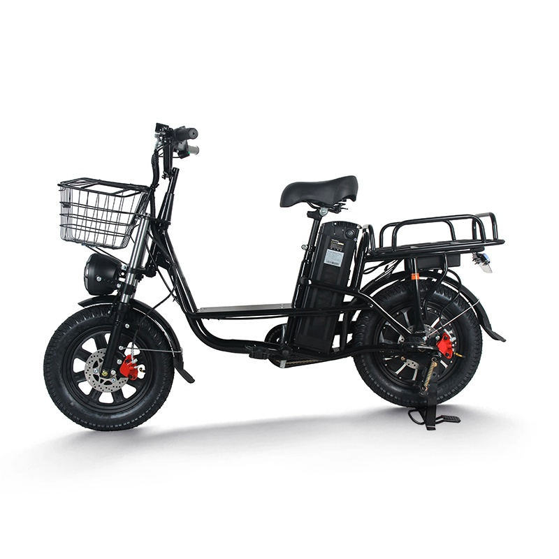 High Speed 60V 500W Removable Battery Alloy Frame Hybrid E- Bike Commuter Bicycle City Durable Delivery Electric Bike with Basket