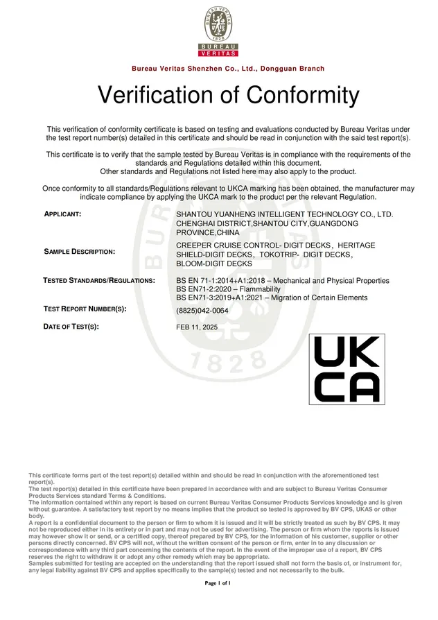 UKCA Certificate