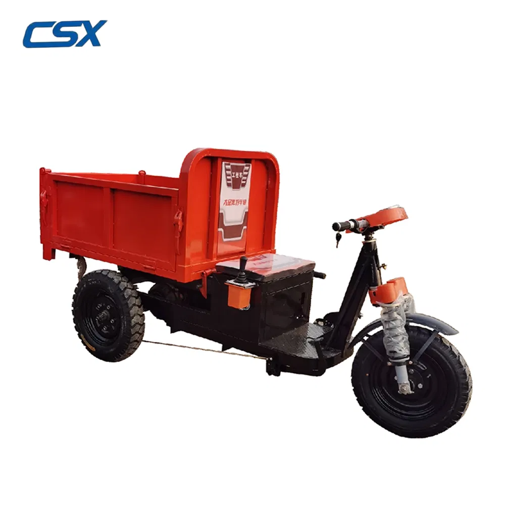 2024 Mini Dumper Cargo Electric Tricycle Trike for Mining Tricycle for Transport Cargo