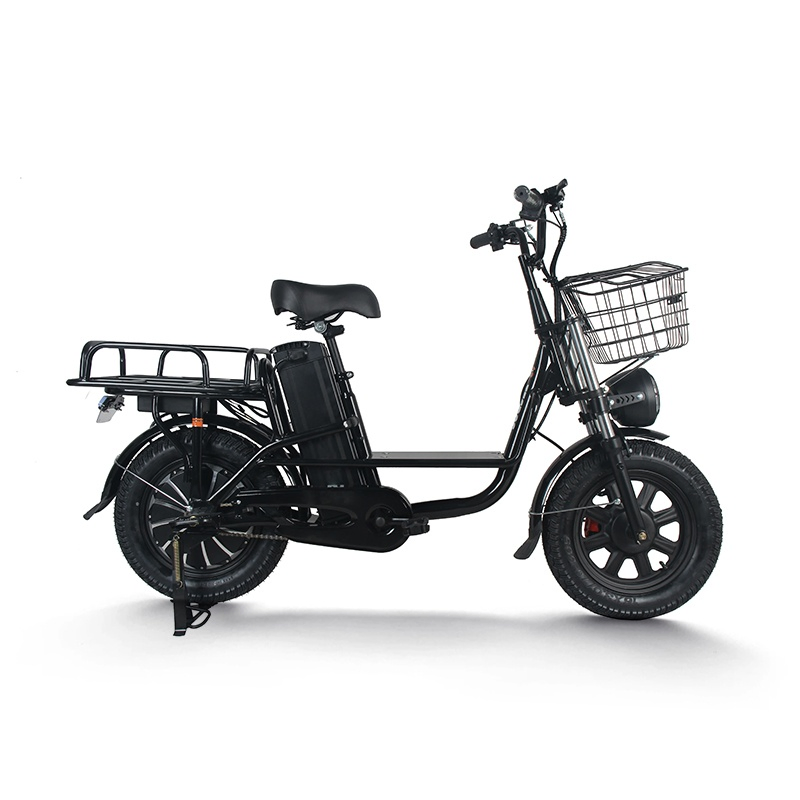High Speed 60V 500W Removable Battery Alloy Frame Hybrid E- Bike Commuter Bicycle City Durable Delivery Electric Bike with Basket