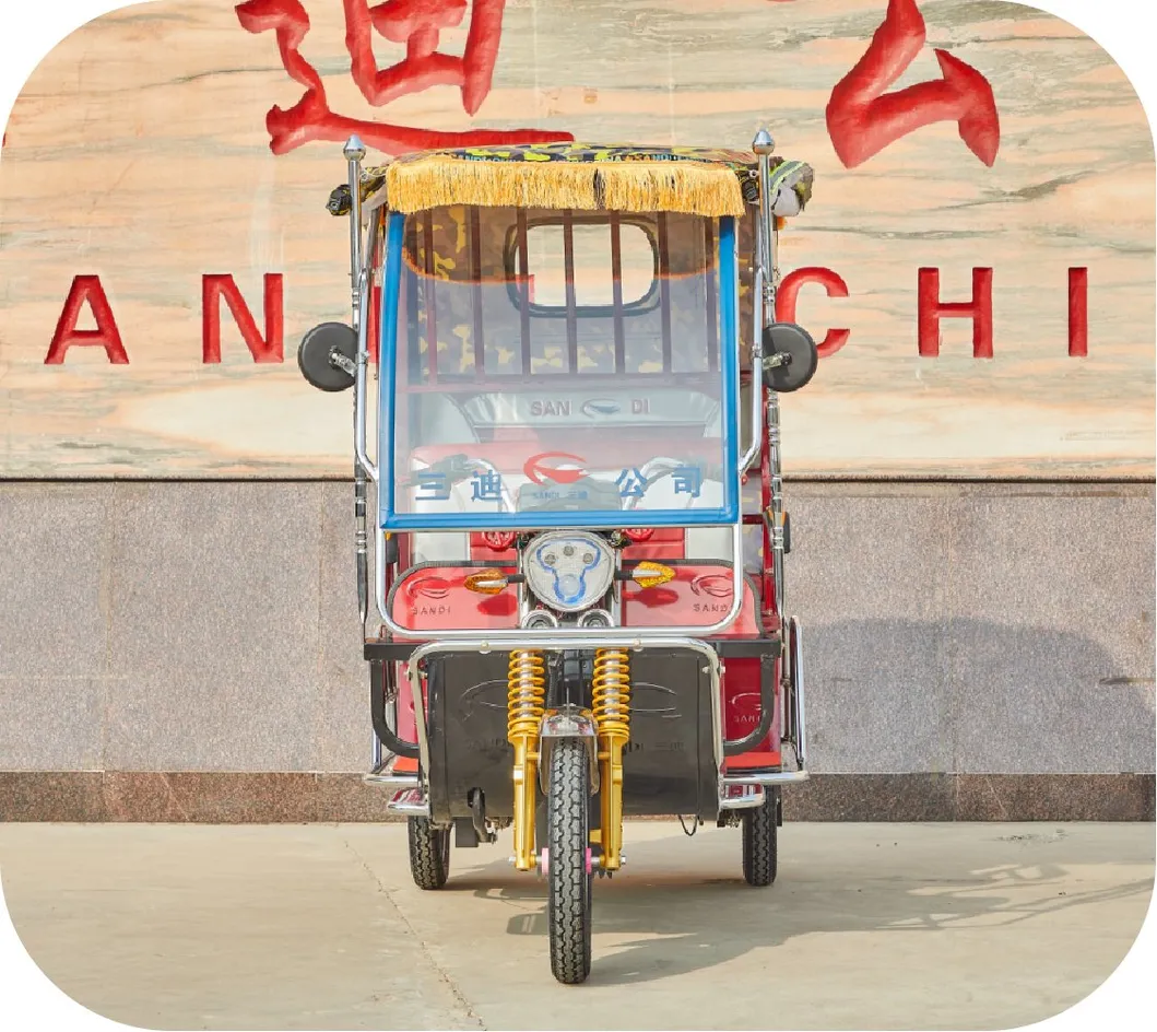 Electric Passenger Tricycle Front View