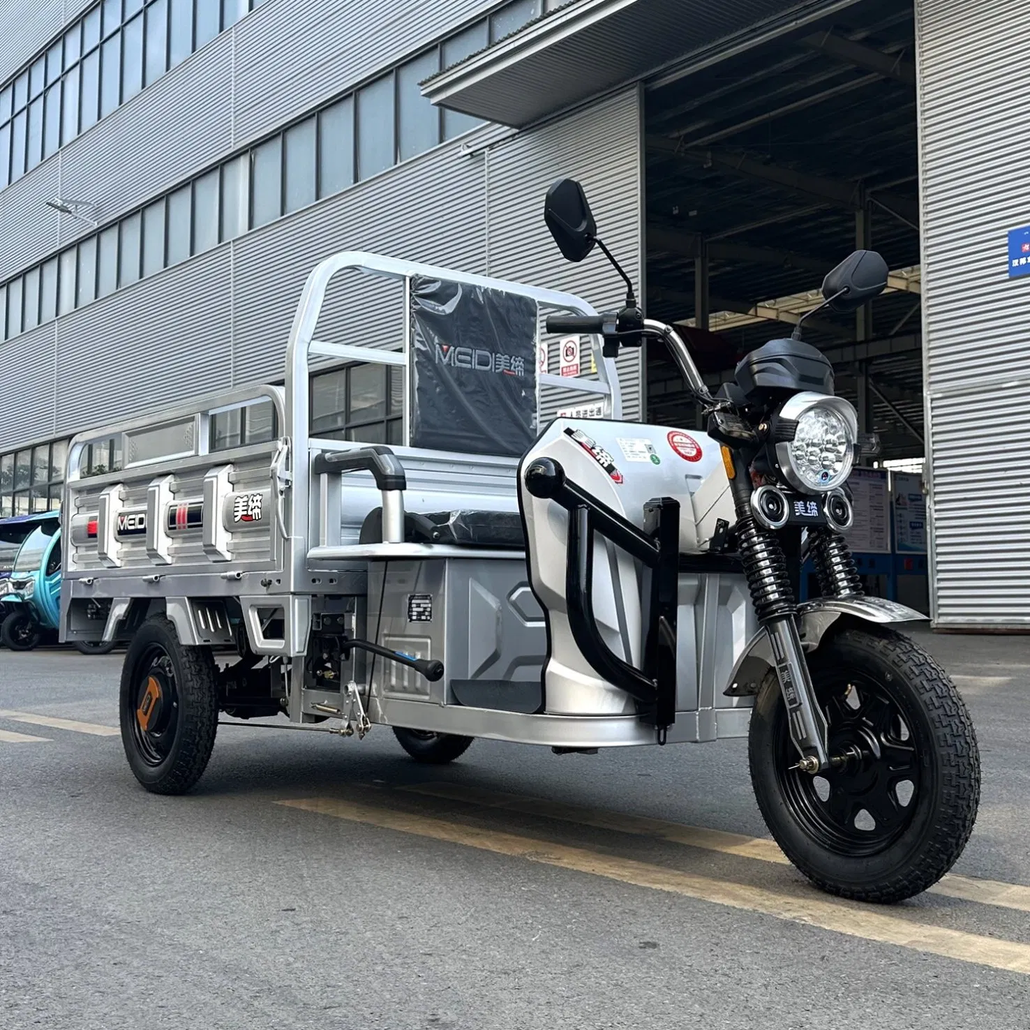Meidi Open Tricycle Electric Trikes Three Wheel for Cargo with Passengers Adult Loaders Multi Function