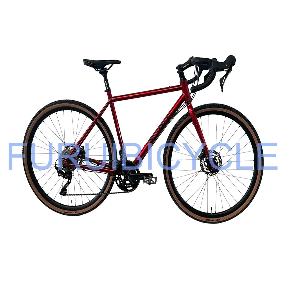 2025 New Sleek Wholesale Factory 700c" Cr-Mo Gravel Road Bike Adult Bicycle