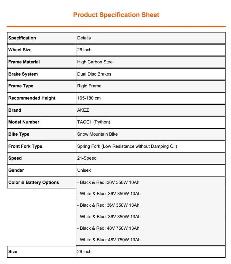 Electric City Commuter Bike