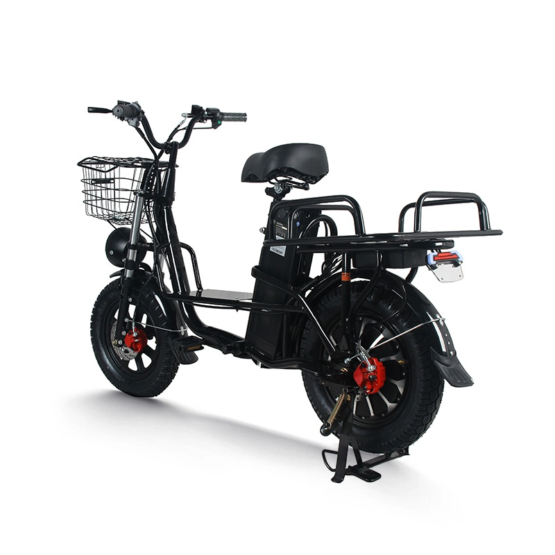 High Speed 60V 500W Removable Battery Alloy Frame Hybrid E- Bike Commuter Bicycle City Durable Delivery Electric Bike with Basket