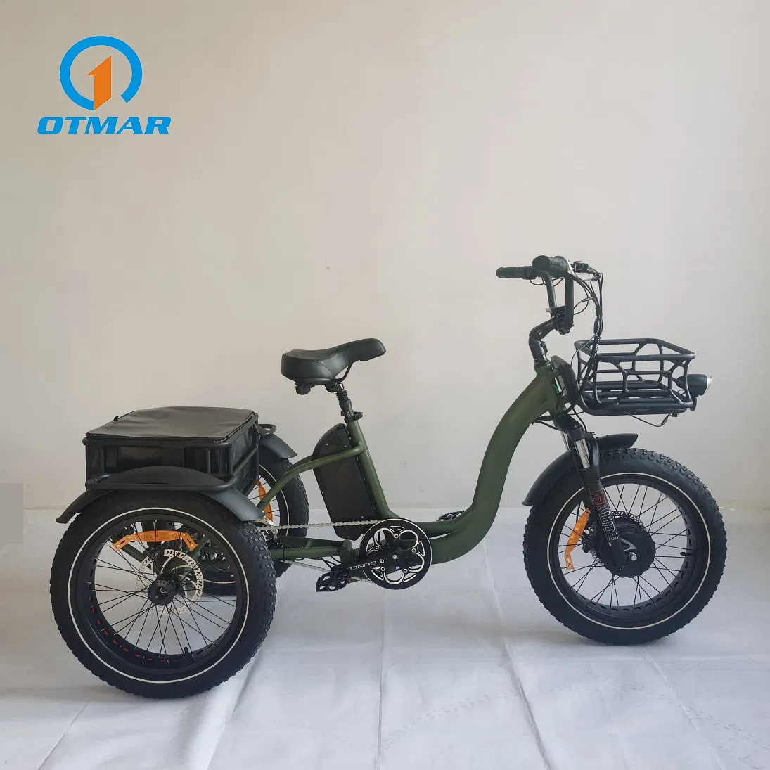 High Quality Adults 500W/750W Bike Cargo Turkey Electric Trike Big Tire Motorcycle with Rear Basket CE Certificate 3 Wheel E Trike