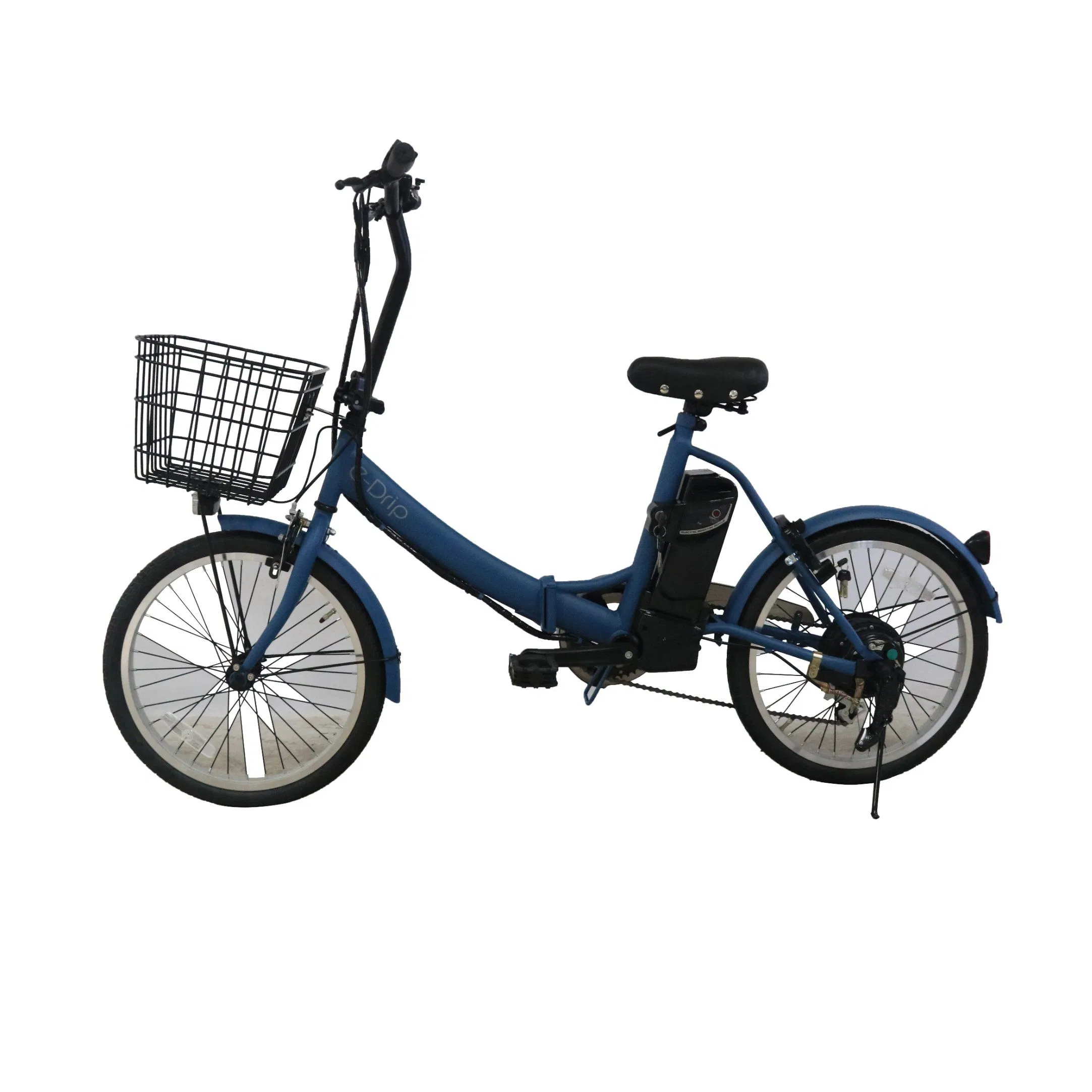 Step Thru City Electric Bike with Basket 24V Commuter Motor Bike