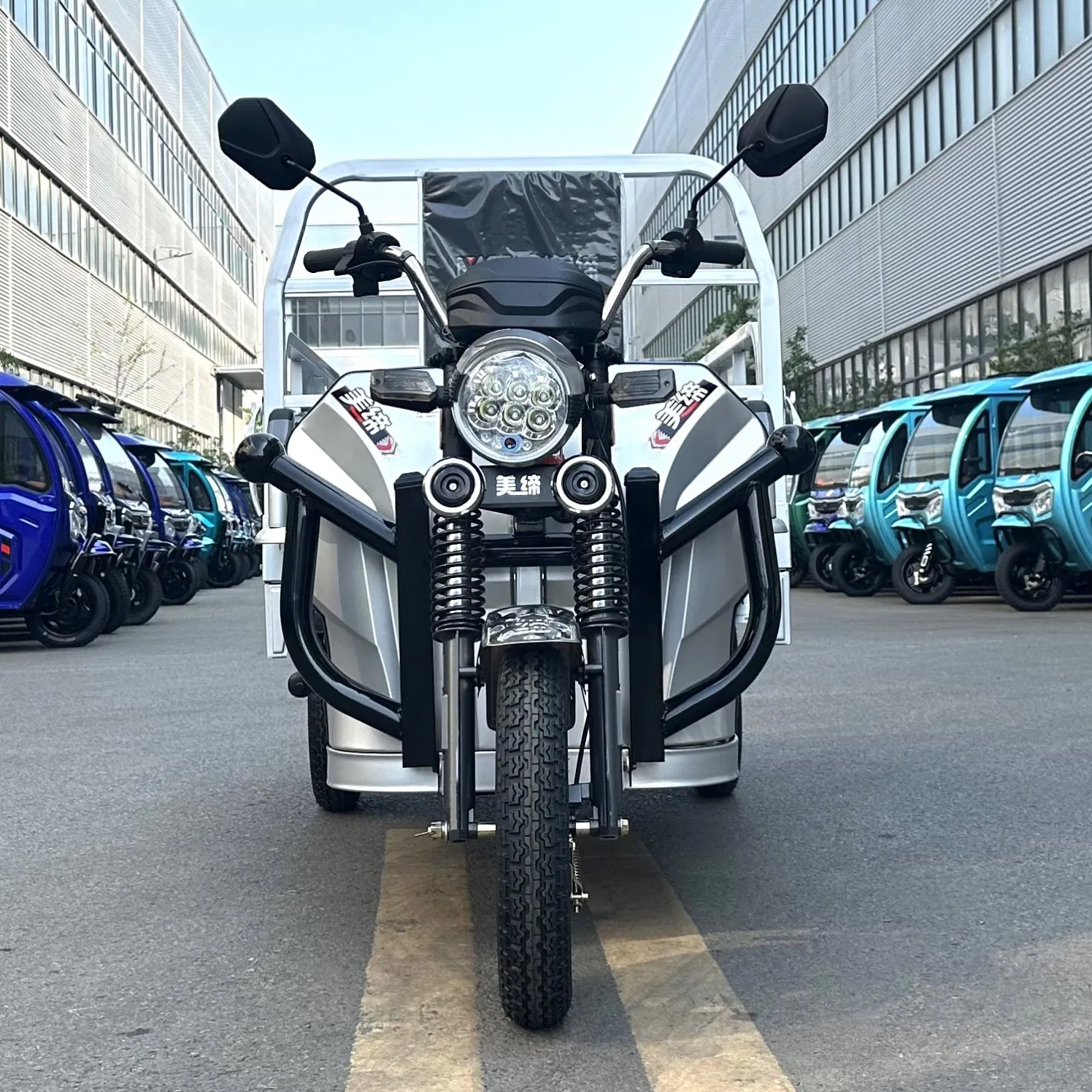 Meidi Open Tricycle Electric Trikes Three Wheel for Cargo with Passengers Adult Loaders Multi Function