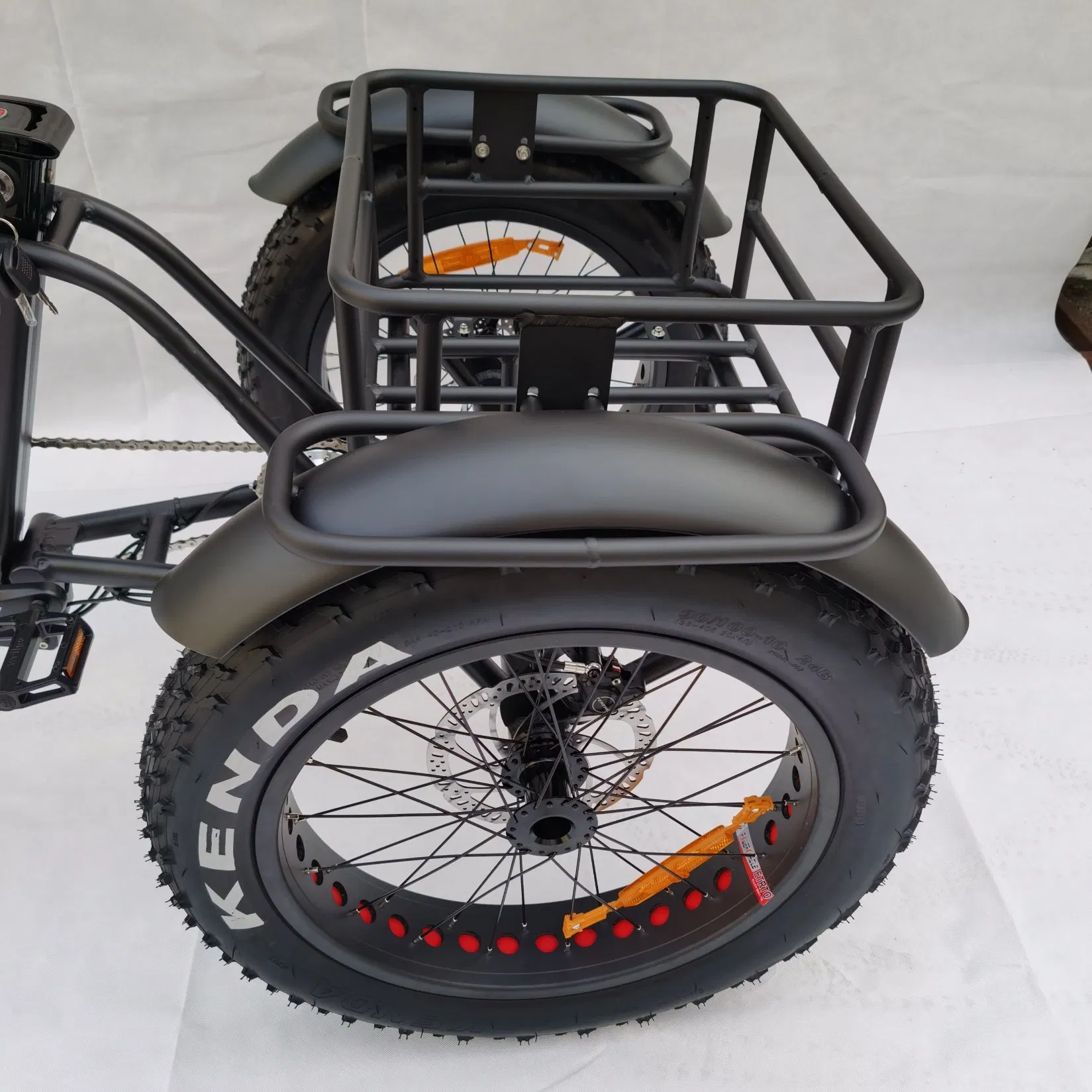 24 Inch Electric Cargo Bike Fat Tire Motorcycles Adult Three Wheel E Trike OEM Customized Factory Direct Sales Powered Electric Trike