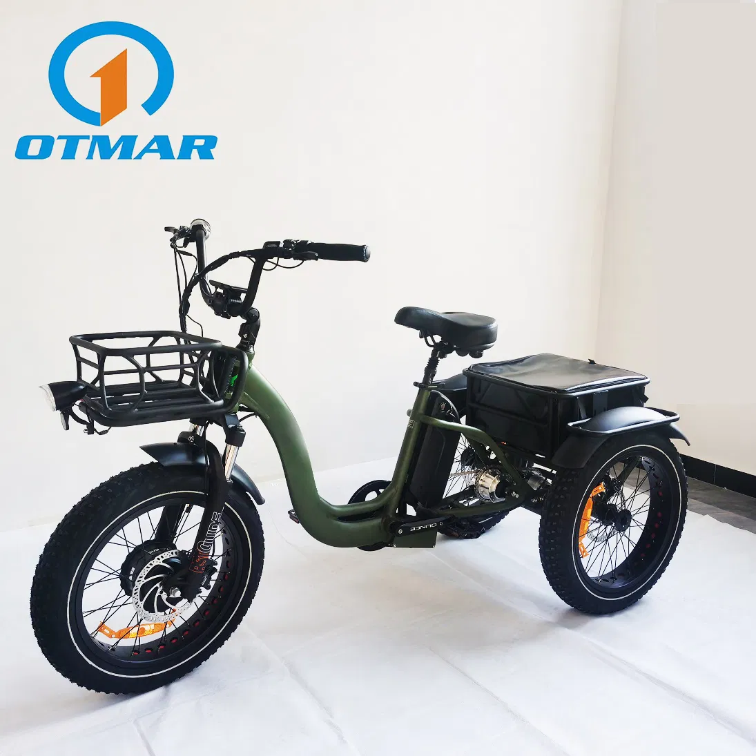 High Quality Adults 500W/750W Bike Cargo Turkey Electric Trike Big Tire Motorcycle with Rear Basket CE Certificate 3 Wheel E Trike