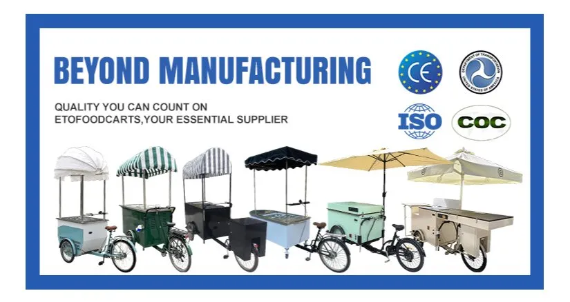 Mobile Food Bicycle Cart