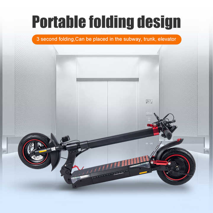 2024 New off Road 48V Big Battery Adjustable Folding Kick E Scooter Portable Electric Scooter with Seat