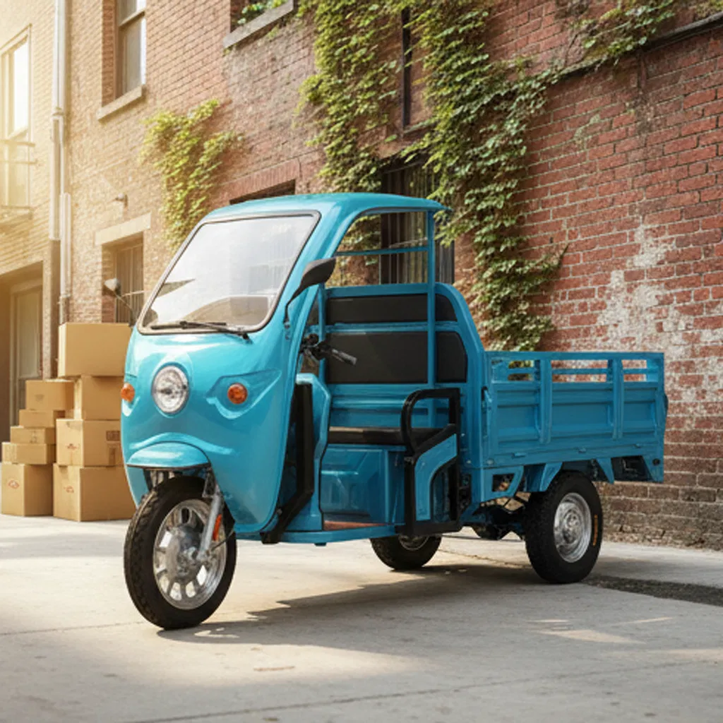 Long Range 3 Wheeler Electric Trike 60V for Cargo Transport