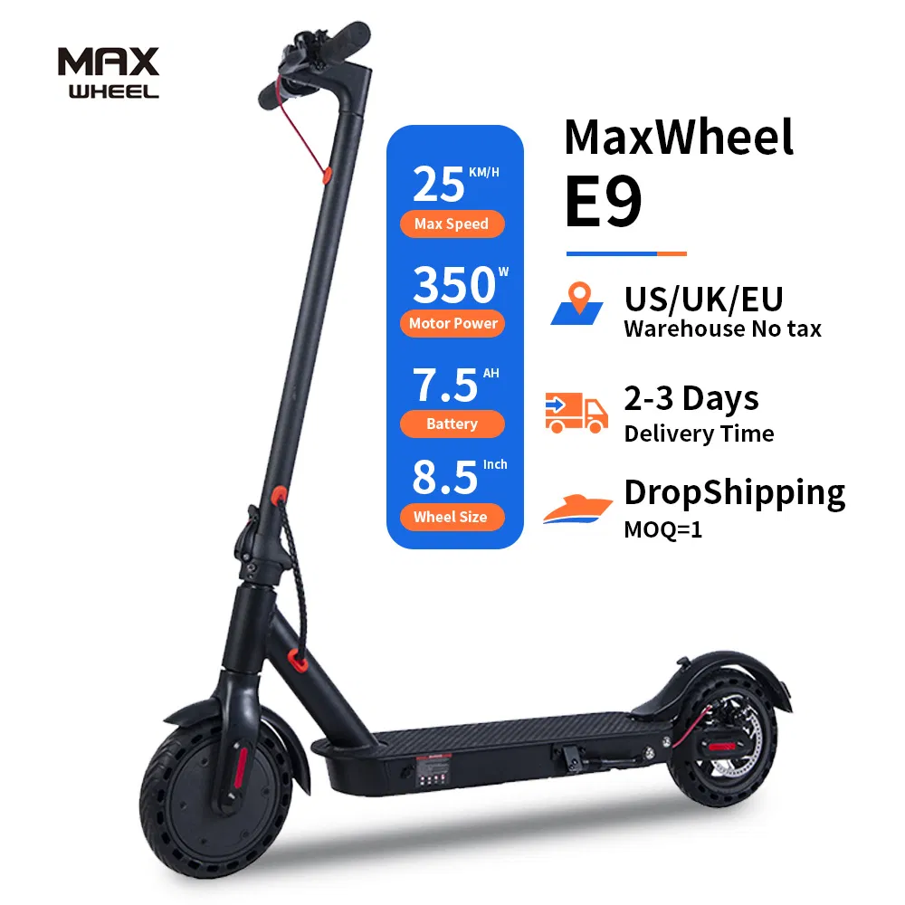Germany Standard Electric Adult Scooter 350W 7.5A 8.5inch Kick Scooter Foldable Mobility Scooter with Abe Number