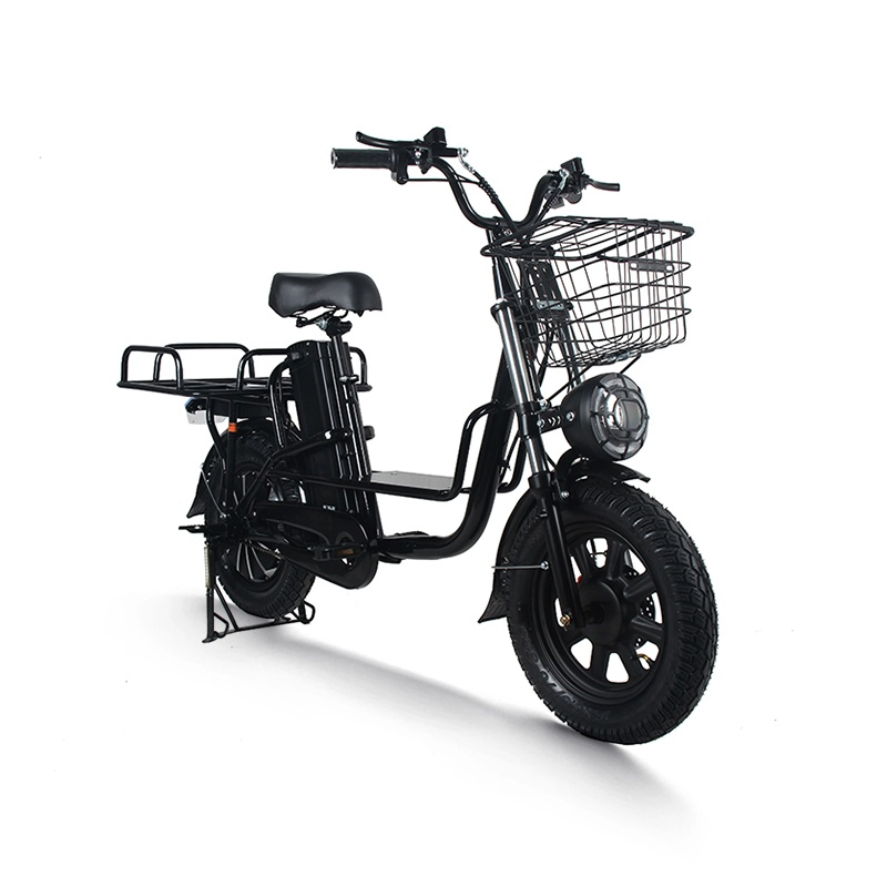High Speed 60V 500W Removable Battery Alloy Frame Hybrid E- Bike Commuter Bicycle City Durable Delivery Electric Bike with Basket