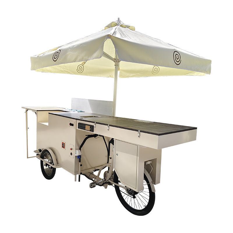 Mobile Food Bicycle Cart Fast Food Hot Dog Coffee Street Cargo Bike