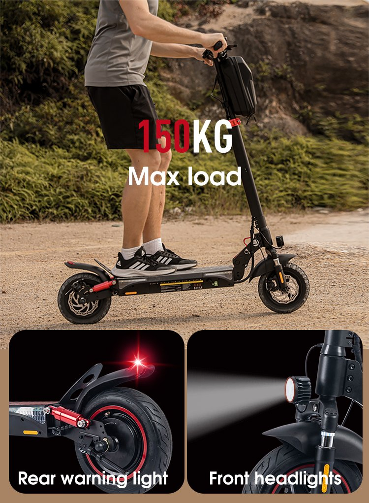 2024 New off Road 48V Big Battery Adjustable Folding Kick E Scooter Portable Electric Scooter with Seat