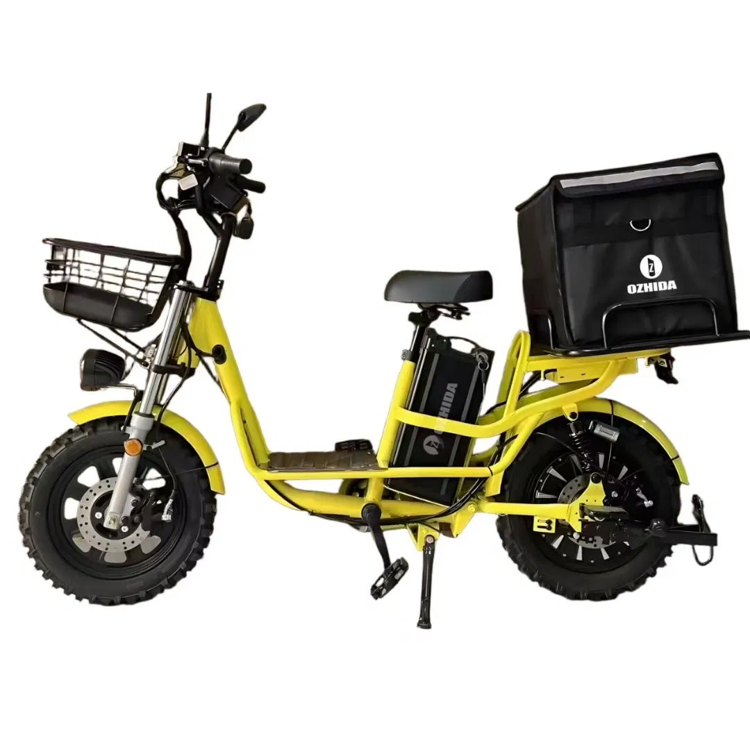 High Speed 500W Removable Battery Alloy Hybrid E-Bike Commuter Bicycle City Durable Electric Bike with Basket