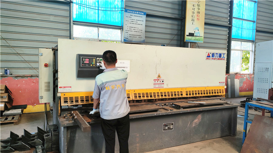 Sheet metal shearing process for electric bicycle frame production