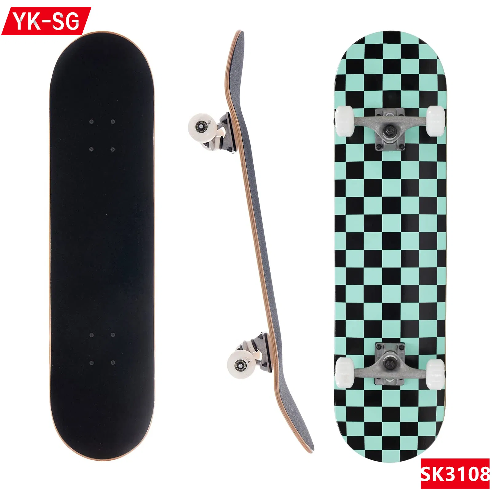 8-Layer Maple Remote Control Single-Drive Electric Skateboard