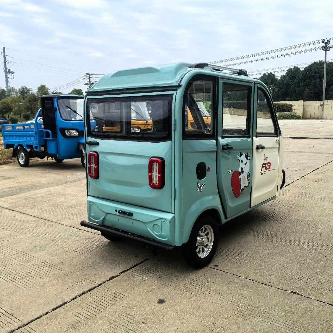 Wholesale Electric Trike Passenger 3 Wheel with Roof Fan Ergonomic Adjustable Seat