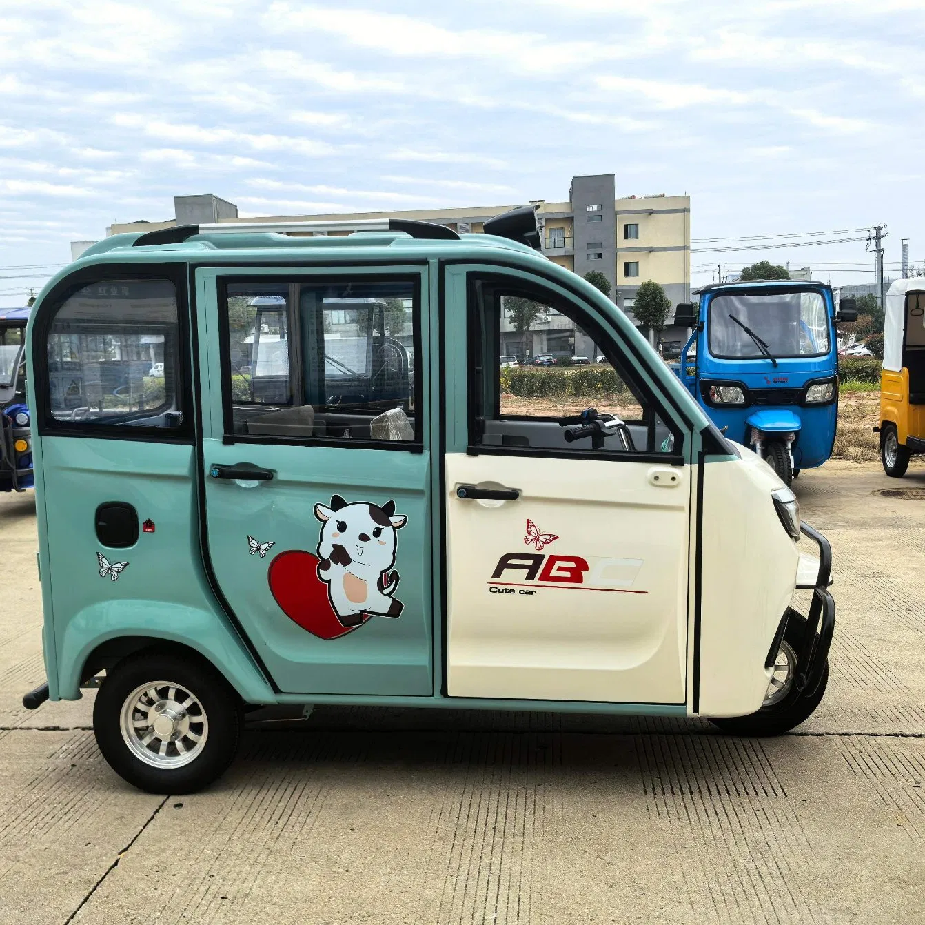 Wholesale Electric Trike Passenger 3 Wheel with Roof Fan Ergonomic Adjustable Seat