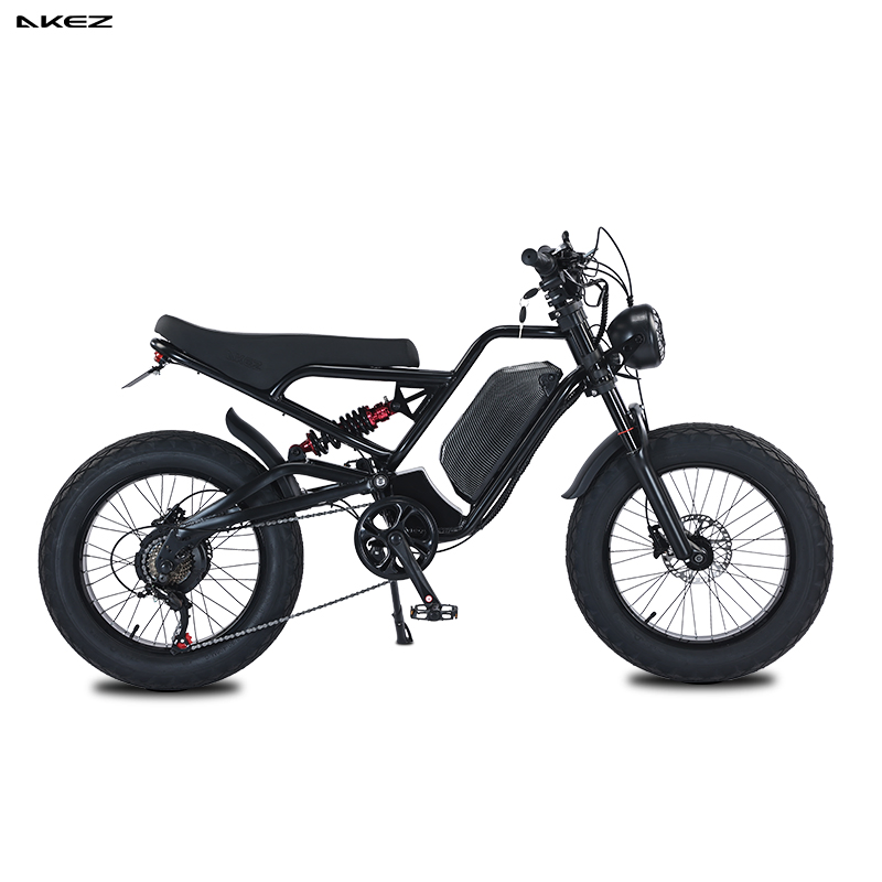 Akez Jaguar 48V 1500W 18ah Fat Tire off-Road Electric Bike with Hydraulic Brakes