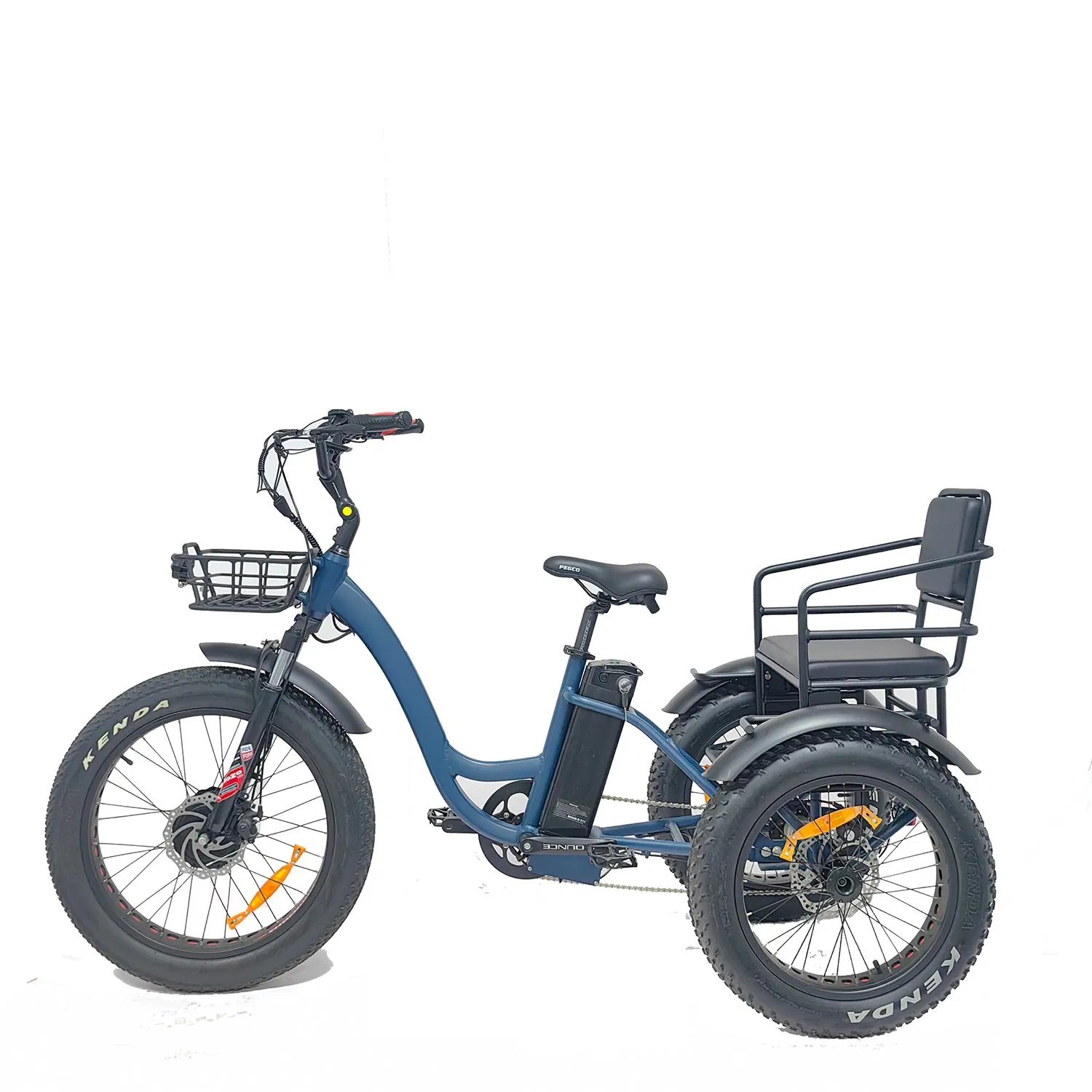 3 Wheel Electric Cargo Tricycle Fat Tire Front Drive Family 2person Electric Trike