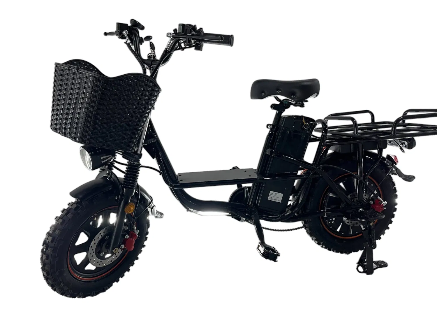 2025 Popular 16*3.0 Snow Tire Hot Sell Electric City Cargo Bicycle 800W Powerful Motor