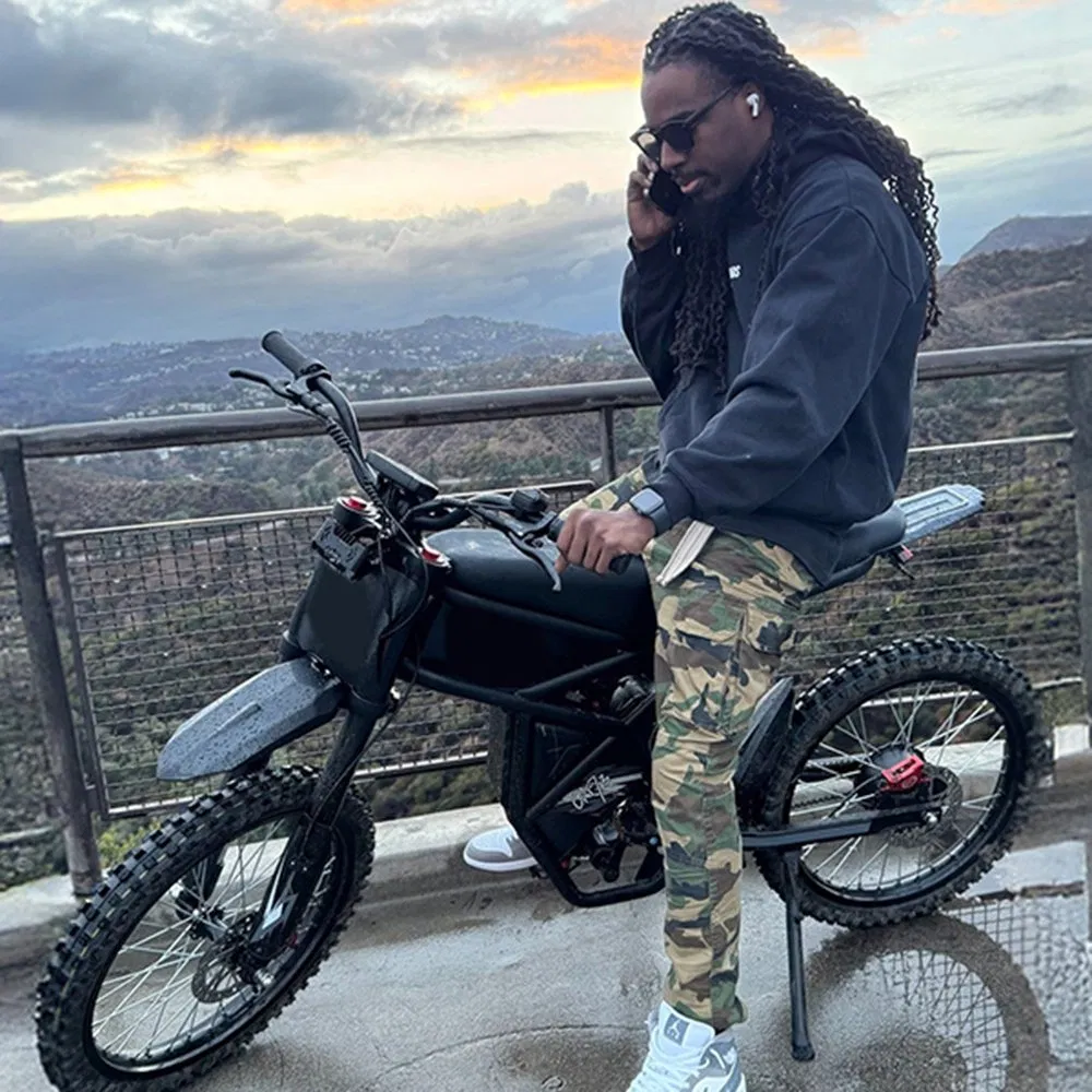 Adult Downhill Full Suspension 48V 2000W Mountain 26 Inch Fat Tire Electric Bike