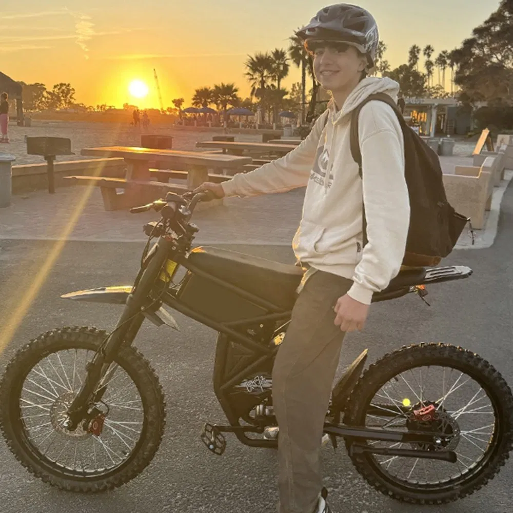 Adult Downhill Full Suspension 48V 2000W Mountain 26 Inch Fat Tire Electric Bike